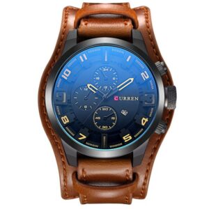 Reloj Hombre Curren Marrón/Negro/Amarillo 8225
