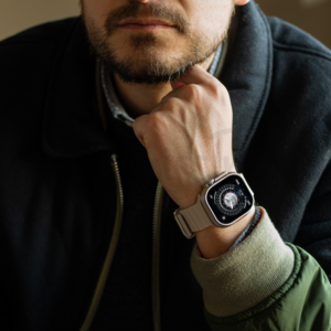 Watch Ultra serie 8 Wearfit 45mm Bisel Plata