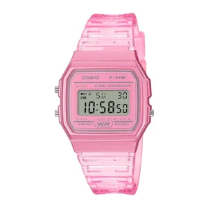 CASIO F-91WS-4D – ROSADO TRANSPARENTE