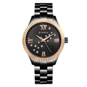 Reloj Curren Dama c9009l Negro/Bronce