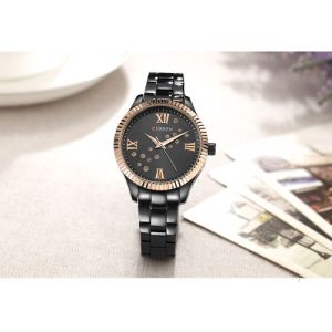 Reloj Curren Dama c9009l Negro/Bronce
