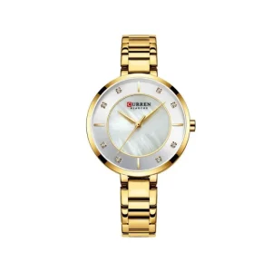 Reloj Curren Dama c9051l Dorado/Blanco