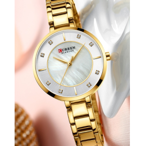 Reloj Curren Dama c9051l Dorado/Blanco