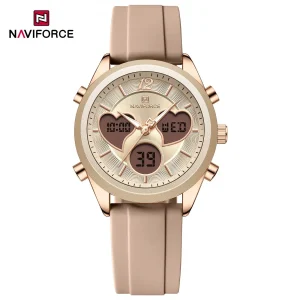 Naviforce Dama NF5045 Análogo y Digital- Palo Rosa